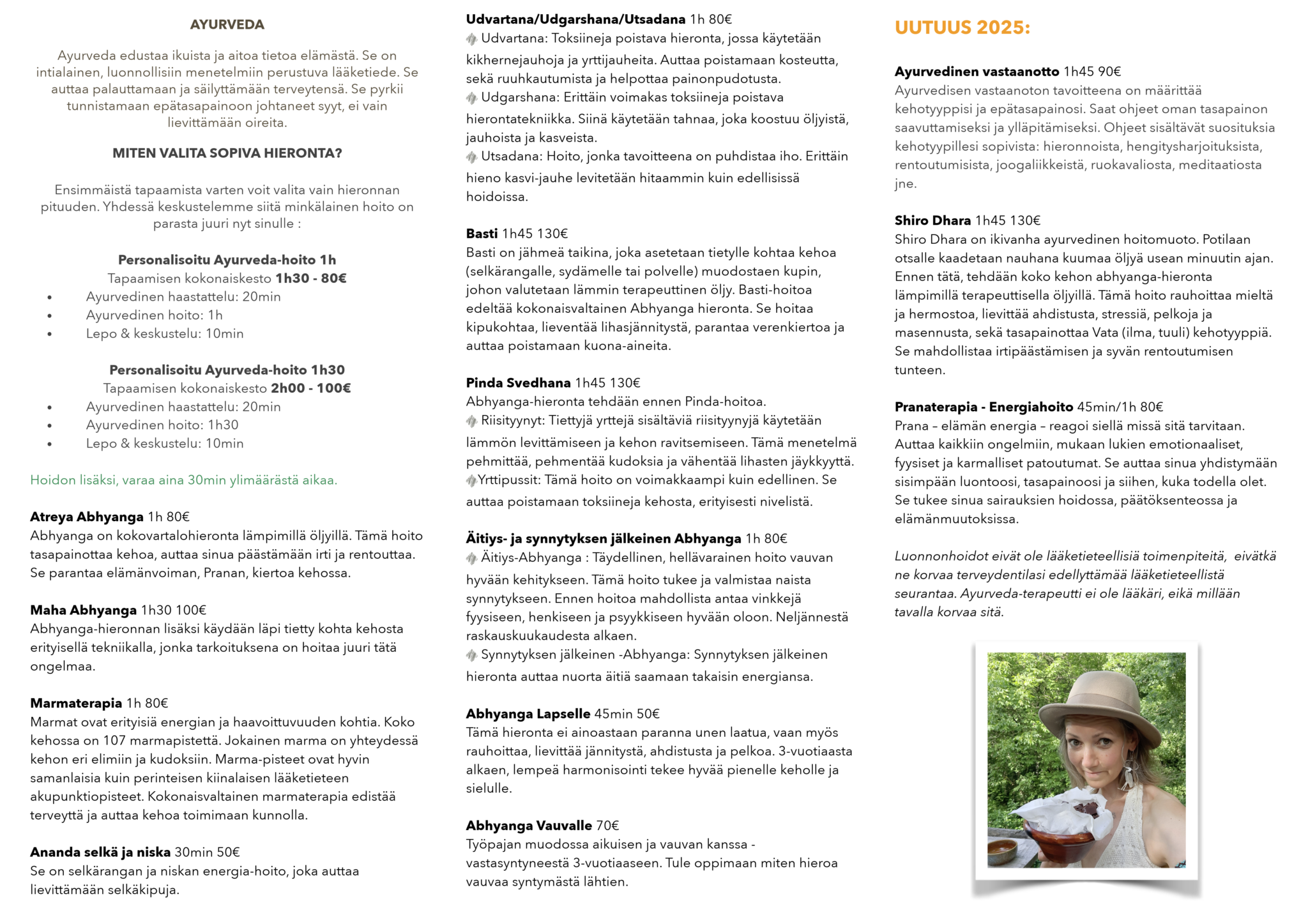 Rauma Ayurveda hieronta