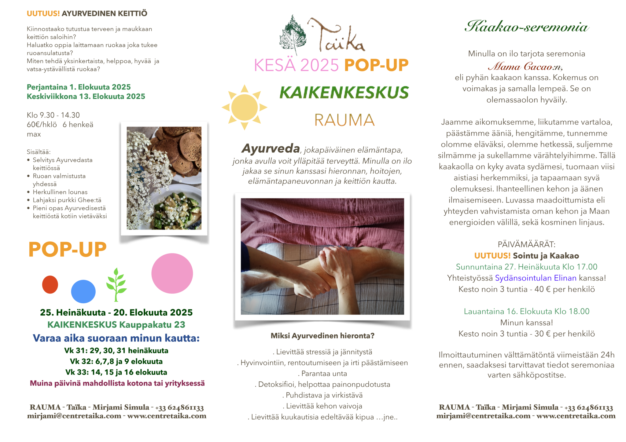 Rauma Ayurveda hieronta